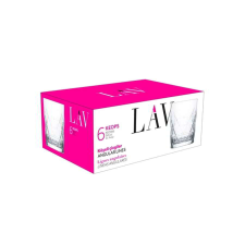 LAV Keops Soft Drink 345ml Üdítős üveg pohár szett 6 darabos üdítős pohár