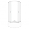  Lava 80x80 cm íves mélytálcás zuhanykabin