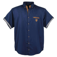  LAVECCHIA férfi ing 1128 oversize, 5XL Sötétkék