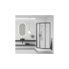  LAVEO BRESSO szögletes zuhanykabin zuhanytálcával 80x80x185 cm átlátszó üveg/fekete