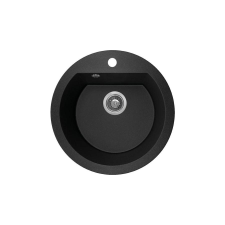 LAVEO DAFNE Gránit mosogató: egykör, fekete, SRD_780T mosogatótálca