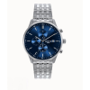  LAVVU rozsdamentes acél férfi karóra YSTAD kronográf kék 100M vízállósággal GARANCIA 2 év