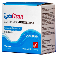 LaxaClean Glicerin Klizma mini felnőtt 6x gyógyászati segédeszköz