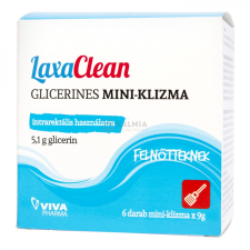 LaxaClean Glicerin Miniklizma Felnőtt 6 x 9 g gyógyhatású készítmény