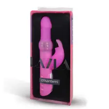 Layla Crisantemi - forgógyöngyös, csiklókaros vibrátor (pink) vibrátorok