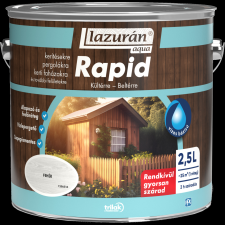 Lazurán LAZURÁN AQUA RAPID VÉKONYLAZÚR, 2,5 L FEHÉR favédőszer és lazúr