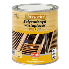 Lazurán LAZURÁN SELYEMFÉNYŰ VASTAGLAZÚR 0,75L MAHAGÓNI akrilfesték