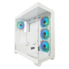 LC POWER Gaming 715W - Seamless_Pale_X táp nélküli ablakos ház fehér (LC-715W-ON) (LC-715W-ON)