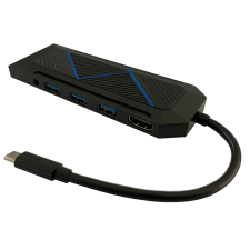 LC-Power LC-HUB-C-MULTI-6-RGB USB-C dokkoló laptop kellék