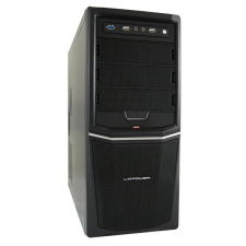 LC-Power LC-Power Számítógépház - PRO-924B 420W (fekete, fekete belső, mATX/ATX, 1xUSB3.0, 2xUSB2.0, 420W táp) számítógép ház