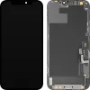 LCD kijelző modul MP Apple iPhone 12 / 12 Pro készülékhez, Soft OLED FHD IC mozgatható verzió, utángyártott, fekete