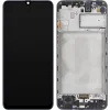  LCD Kijelző Modul Samsung Galaxy M31 M315 készülékhez, Fekete, Szerviz, szerelés