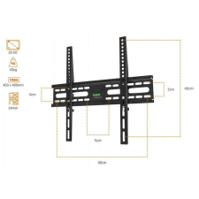 LCD TV fali tartó konzol 23"- 55" - szuper vékony tv állvány és fali konzol