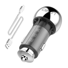 LDNIO C1 autós töltő USB-A + USB-C hálozati töltő + MicroUsb kábel (5905316142411) (C1 Micro) mobiltelefon kellék