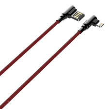 LDNIO LS421 USB-A - Lightning kábel 2.4A 1m fekete-piros (5905316143241) (LS421 lightning) kábel és adapter