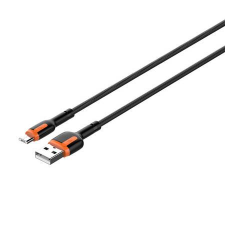 LDNIO LS531 USB-A - MicroUSB kábel 1m fekete-narancssárga (5905316143647) (LS531 micro) kábel és adapter