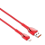 LDNIO LS662 USB-A apa - MicroUSB-B apa 3.0 Adat és töltő kábel - Piros (2m) (LS662 MICRO)