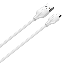LDNIO USB to Micro USB cable LDNIO LS540, 2.4A, 0.2m (white) kábel és adapter