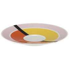 LE COQ Porcelaine LE COQ Geometrikos Kávés csészealj, ø: 158 mm, okker konyhai eszköz
