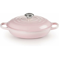 Le Creuset 26cm Öntöttvas Serpenyő Fedővel - Rózsaszín edény