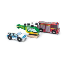 Le Toy Van fa játék mentő járművek készlete fajáték