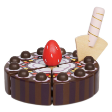 Le Toy Van játék szeletelt csokoládé torta konyhakészlet