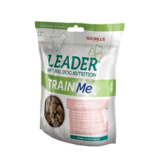  LEADER Train Me Salmon - Low Calorie 130g lazasos jutalomfalat kutya kiképzéshez kölyökkutyáknak is jutalomfalat kutyáknak