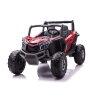 LEAN CARS 24V Buggy UTV-MX 4 motoros 4x60W Elektromos kisautó 2.4GHz szülői távirányítóval, nyitható ajtóval, EVA kerekekkel Piros színű Pókemberes 7769