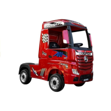 LEAN CARS Elektromos ráhajtható autó Mercedes Actros pirosra festett MP4 elektromos járgány