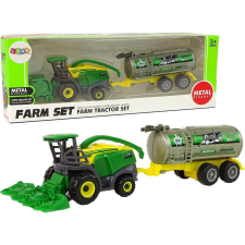 LEAN CARS Műanyag Mezőgazdasági Jármű Zöld Sárga 14824 (14824) autópálya és játékautó