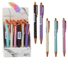 lean Fém golyóstoll automatikus skála hatású kék tinta 1,0 mm toll