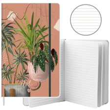 lean Jegyzetfüzet, vonalas, levelek, növények, radír, A5, 80 lap – 21670 (21670) füzet