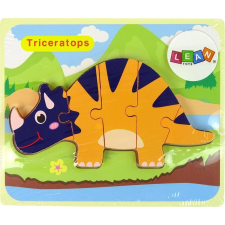 Lean Sport Fa Kirakós Dinoszauruszok Triceratops Ankylosaurus Narancs 10343 (10343) puzzle, kirakós