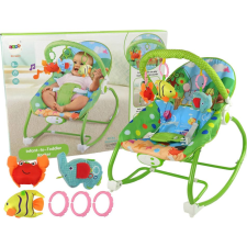 Lean Sport Hintaszék 2In1 Zöld Hal Elefánt Hangok Rezgés (9489-uniw) kerti bútor