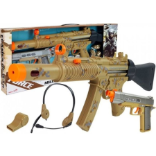 Lean Sport Katonai Fegyverkészlet - Puskával, Pisztollyal, Fejhallgatóval (7874-uniw) katonásdi