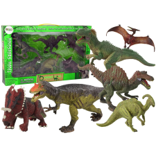 Lean Toys 6 darabos dinoszaurusz készlet Nagy modellfigurák Őskori világ játékfigura