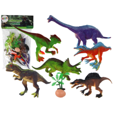 Lean Toys 6 db dinoszaurusz figurát és kiegészítőket tartalmazó készlet játékfigura