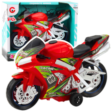 Lean Toys A Racing Bike Racer meghajtó lámpái vörösen hangzanak autópálya és játékautó