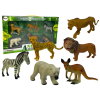 Lean Toys Afrika vadon élő állatok figura készlet Kenguru Zebra
