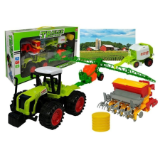 Lean Toys Állítsa be a jármű mezőgazdasági traktor traktor autópálya és játékautó
