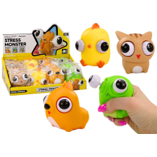 Lean Toys Anti-stressz játék Happy Monster Gniotek Sensory MIX játékfigura
