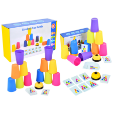 Lean Toys Arcade játék halmozott poharak Kártyák Bell oktatójáték