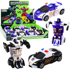 Lean Toys Auto Robot 2in1 Sportautó Rendőrségi Meghajtó Mix autópálya és játékautó