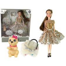 Lean Toys Baba gyerekeknek Emily, hosszú hajú kutya baba