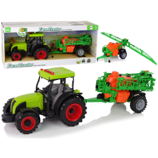 Lean Toys Battery Tractor Green Melodie Sprayer autópálya és játékautó
