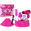 Lean Toys Beauty Hairdressing Set Hair dryer Curling iron Pink