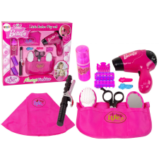 Lean Toys Beauty Hairdressing Set Hair dryer Curling iron Pink szépségszalon