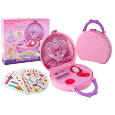Lean Toys Beauty Set Bőrönd Kiegészítőkkel Gyűrűk Tetoválások szépségszalon