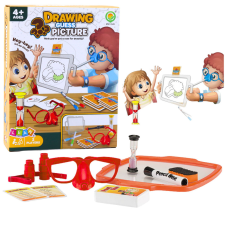 Lean Toys Családi játék Charades Rajzolj és Találd ki a képet Orrfestés társasjáték