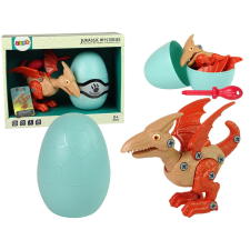 Lean Toys Dinosaur Pterodactyl készlet tojással, barkácsolással piros csavarhúzóval játékfigura